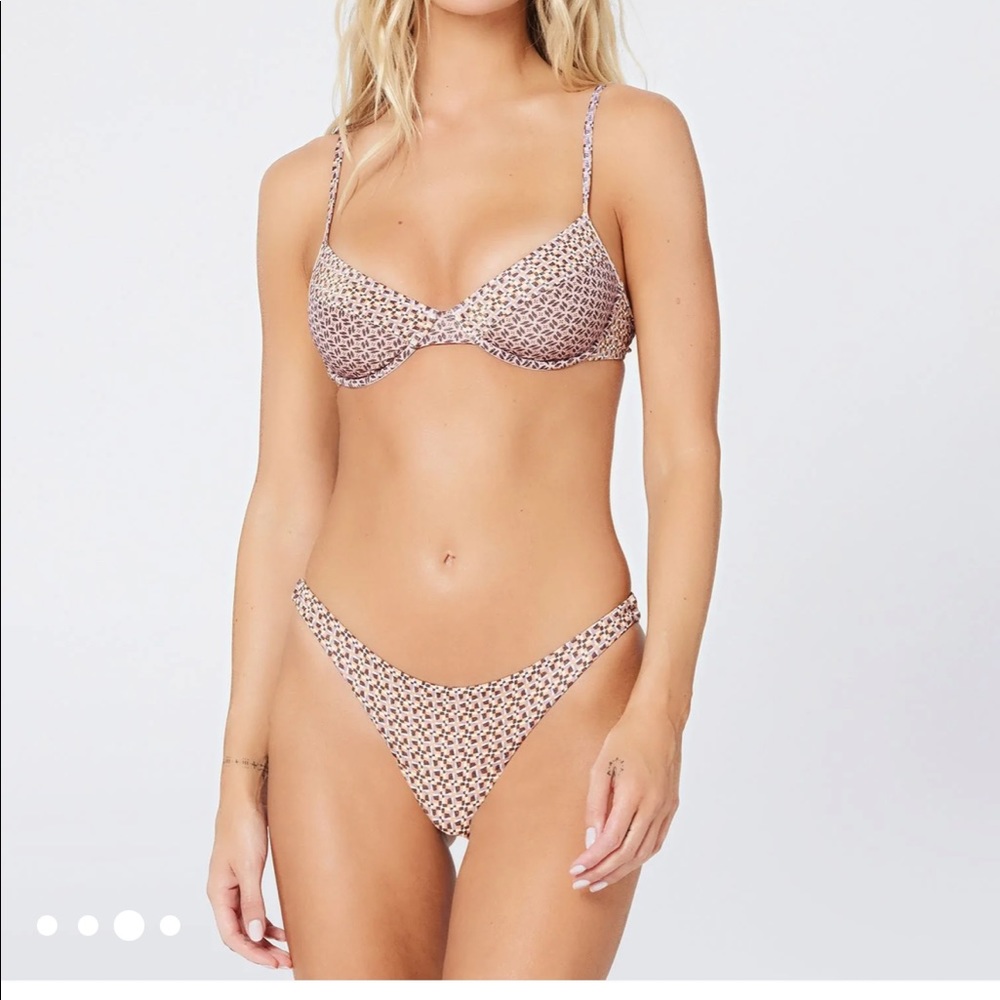 LSpace Missy Shimmer bikini top NWT